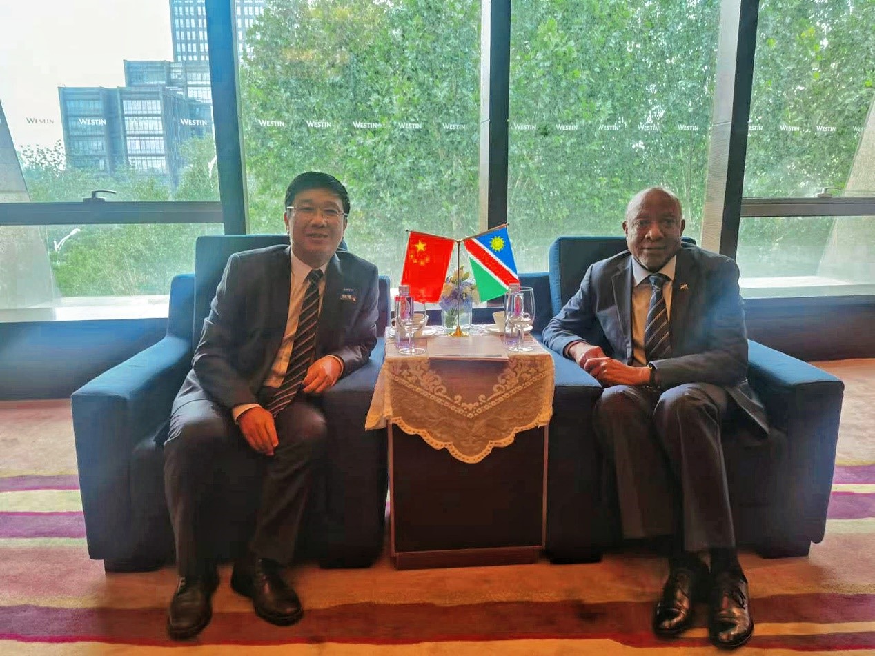 中非合作论坛期间今年会 董事长王平卫拜会三国总统