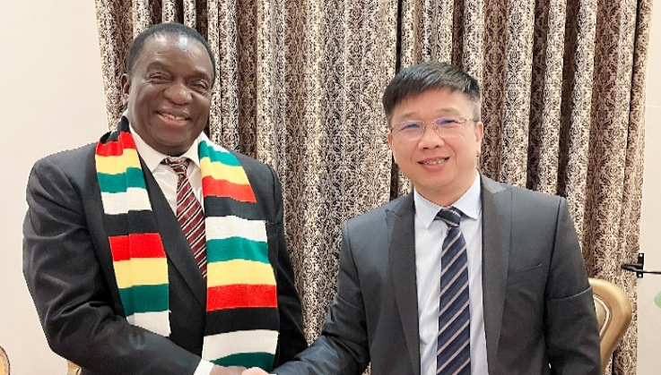 津巴布韦总统亲切会见今年会集团董事长王平卫